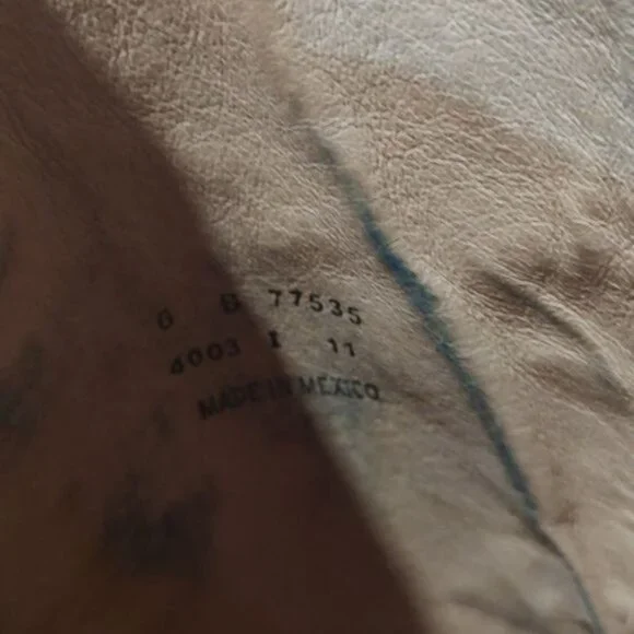 Frye Paige tall riding boot leather layer dark brown stack heel - Picture 12 of 12